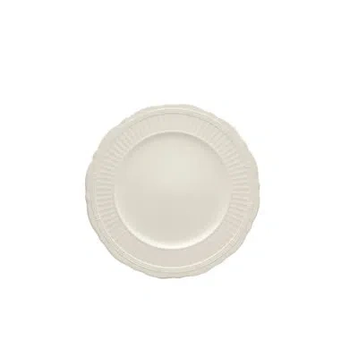 Red Vanilla Tuscan Villa 11" Dinner Plate In Creamy White
