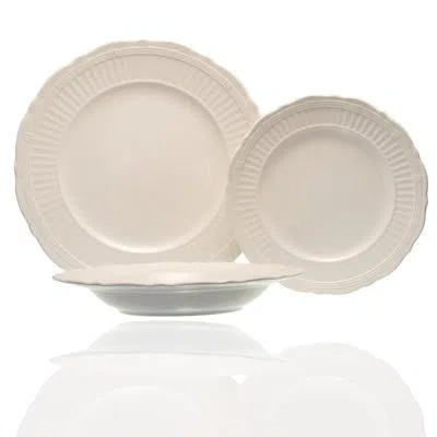 Red Vanilla Tuscan Villa 12pc Dinner Set In Cream;ivory