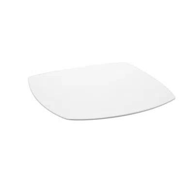 Red Vanilla Vanilla Fare 10.5" Dinner Plate In White