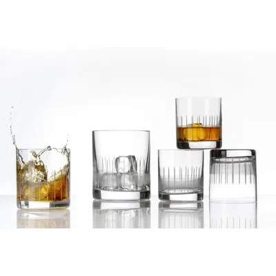 Red Vanilla Whiskey Set With Ice Bucket In Clear