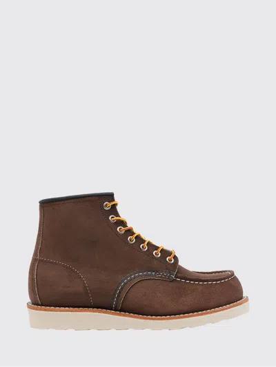 Red Wing Classic Moc Toe Suede Ankle Boots In Brown