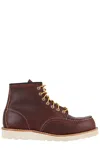 Red Wing Brown Classic Moc Leather Ankle Boots In Brown