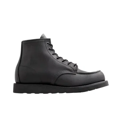 Red Wing Classic Leather Moc-toe Goodyear-welted Boots In Black