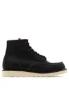 Red Wing "classic Moc" Ankle Boots In Black