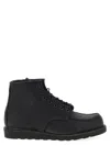 Red Wing 8074 Moc Toe Black Leather Boot In Black