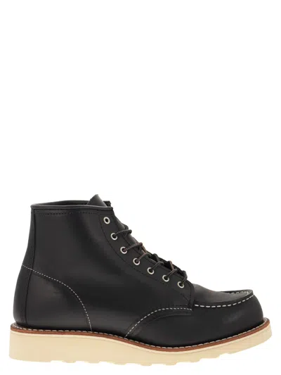 Red Wing Classic Moc - Leather Ankle Boot In Black