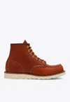 Red Wing Classic Moc Leather Ankle Boots In Brown