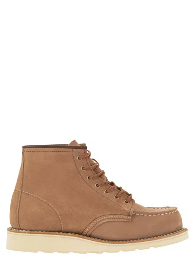 Red Wing Classic Moc - Suede Ankle Boot In Beige