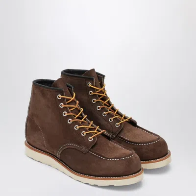 Red Wing Classic Moc Toe In Chocolate Leather In Brown