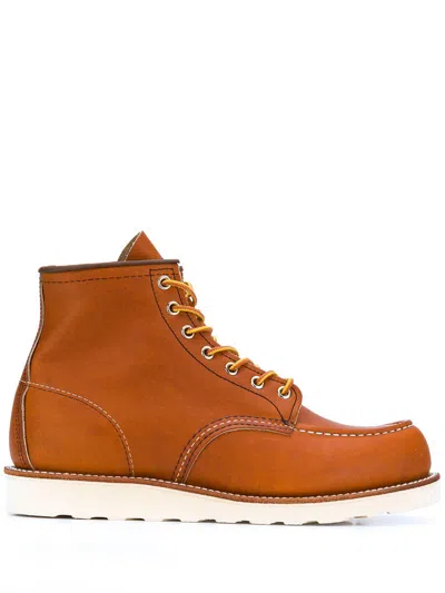 Red Wing 'classic Mock' Lace-up Boots  In Orange