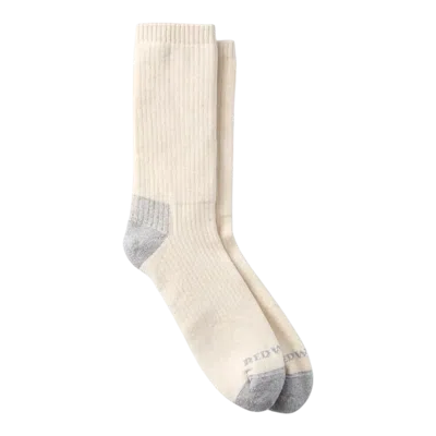 Red Wing Cushion Crew Socks In Cream Men In White
