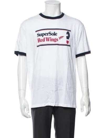 Pre-owned Red Wing Graphic Print Crew Neck T-shirt In White