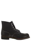 Red Wing "iron Ranger" Ankle Boots In Black