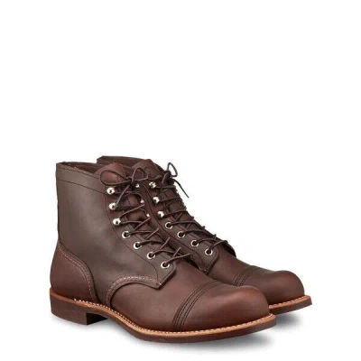 Red Wing Iron Ranger 8111 Boots Men's Amber Harness Leather Durable & Iconic
