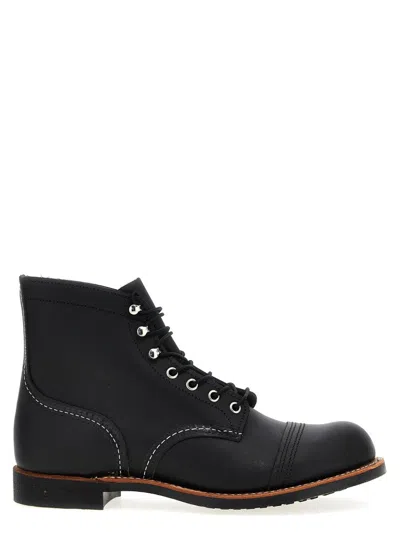 Red Wing 'iron Ranger' Ankle Boots In Black