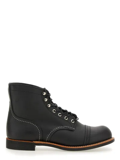 Red Wing Iron Ranger Lace-up Boots For Men In Black