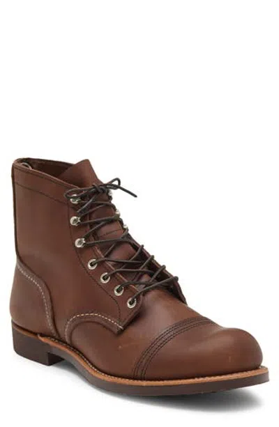 Red Wing Iron Ranger Leather Boot In Brown