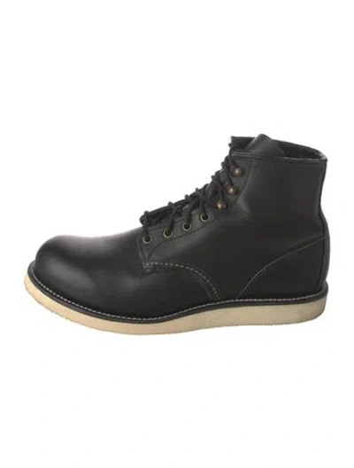 Pre-owned Red Wing Leather Boots In Black