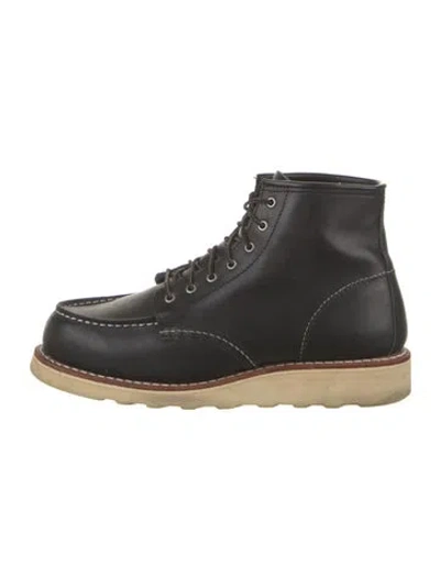Pre-owned Red Wing Leather Boots In Black