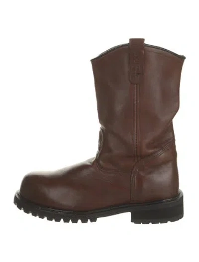 Pre-owned Red Wing Leather Boots In Brown