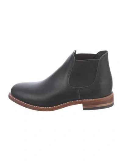 Pre-owned Red Wing Leather Chelsea Boots In Black
