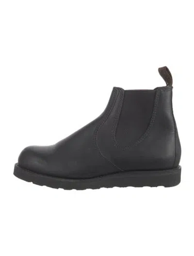 Pre-owned Red Wing Leather Chelsea Boots In Black