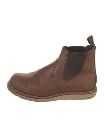 Pre-owned Red Wing Leather Chelsea Boots In Brown