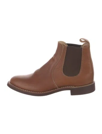 Pre-owned Red Wing Leather Chelsea Boots In Brown