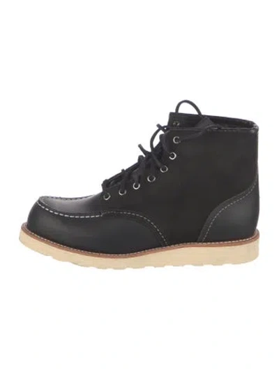 Pre-owned Red Wing Leather Lace-up Boots In Black