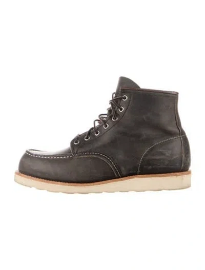 Pre-owned Red Wing Leather Lace-up Boots In Black
