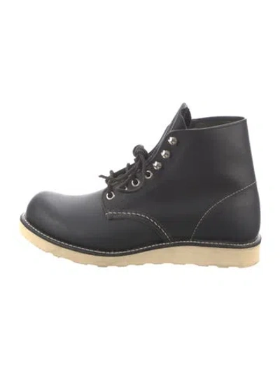 Pre-owned Red Wing Leather Lace-up Boots In Black