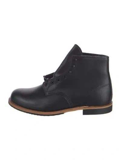 Pre-owned Red Wing Leather Lace-up Boots In Black