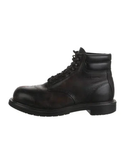 Pre-owned Red Wing Leather Lace-up Boots In Black