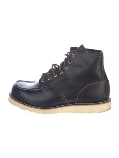 Pre-owned Red Wing Leather Lace-up Boots In Blue