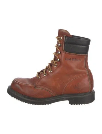 Pre-owned Red Wing Leather Lace-up Boots In Brown