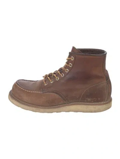 Pre-owned Red Wing Leather Lace-up Boots In Brown