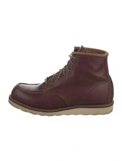 Pre-owned Red Wing Leather Lace-up Boots In Brown