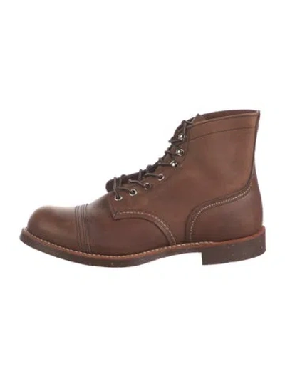 Pre-owned Red Wing Leather Lace-up Boots In Brown