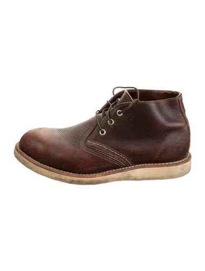 Pre-owned Red Wing Leather Lace-up Boots In Brown