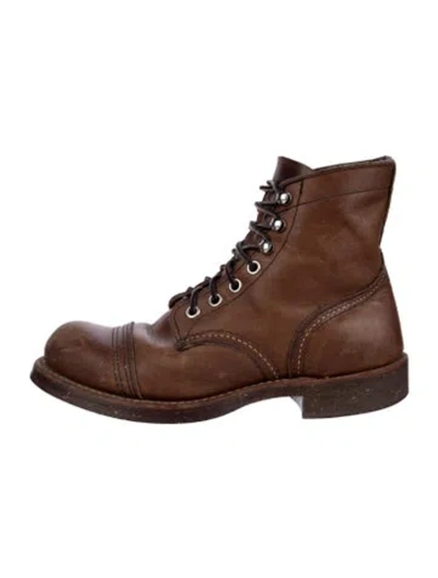 Pre-owned Red Wing Leather Lace-up Boots In Brown