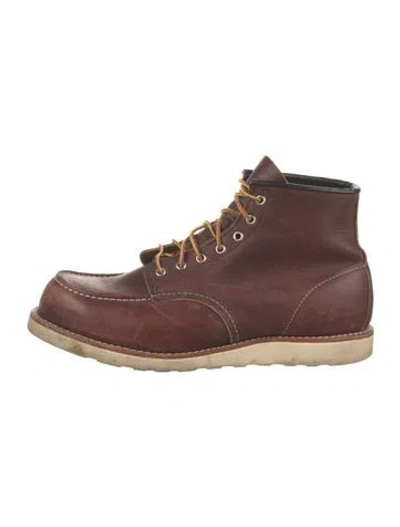 Pre-owned Red Wing Leather Lace-up Boots In Brown
