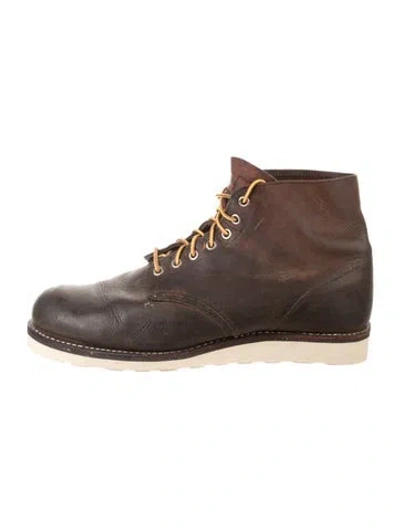 Pre-owned Red Wing Leather Lace-up Boots In Brown