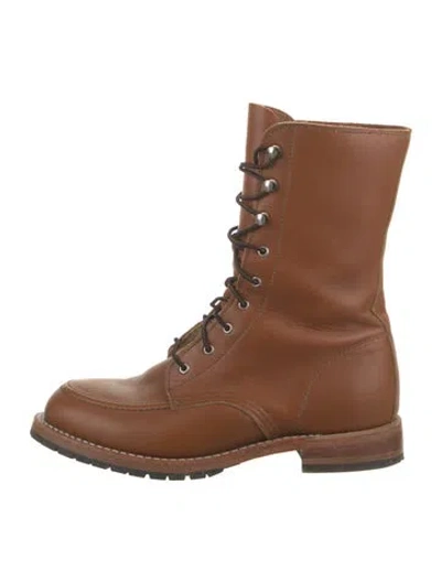 Pre-owned Red Wing Leather Lace-up Boots In Brown
