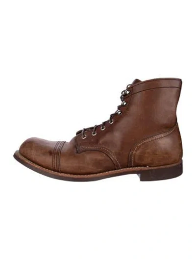 Pre-owned Red Wing Leather Lace-up Boots In Brown