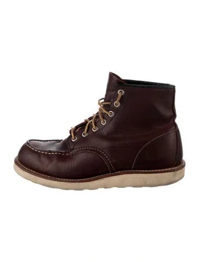 Pre-owned Red Wing Leather Lace-up Boots In Brown
