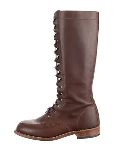 Pre-owned Red Wing Leather Lace-up Boots In Brown