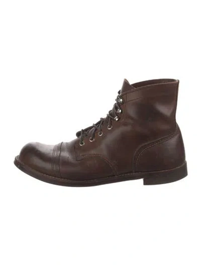 Pre-owned Red Wing Leather Lace-up Boots In Brown