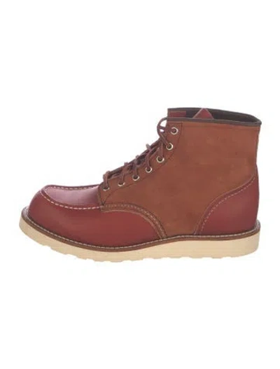 Pre-owned Red Wing Leather Lace-up Boots In Brown/neutrals