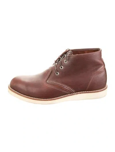 Pre-owned Red Wing Leather Sneakers In Brown