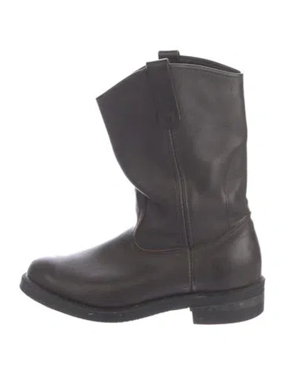 Pre-owned Red Wing Leather Western Boots In Grey